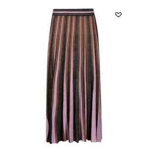 Zimmermann Kaleidoscope Striped Knit Skirt